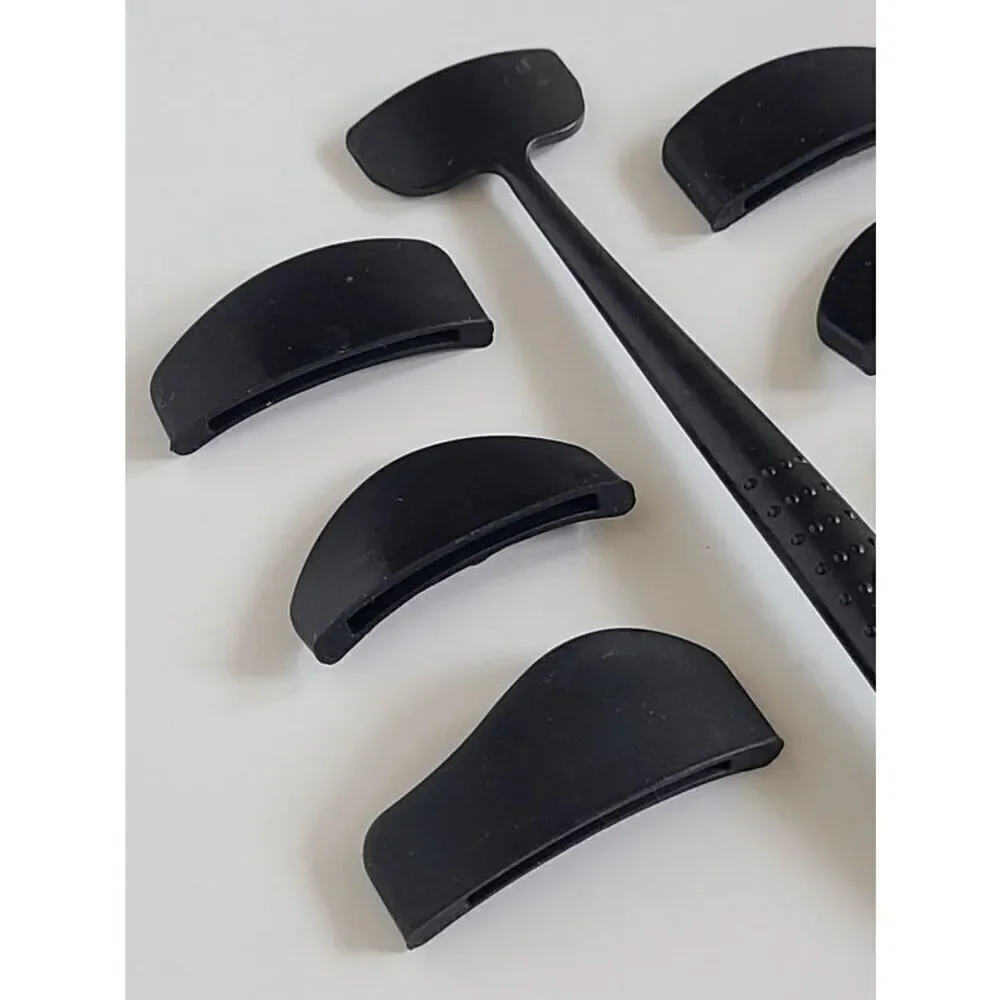 6-In-1 Silicone Printing Tool Eyeshadow Shaper Stencil Eye Makeup Stamp NEW